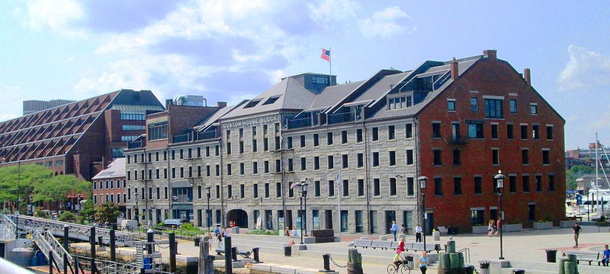 Historic Long Wharf on the Boston waterfront